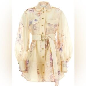 Zimmermann Hypnotic Utility Mini Dress Sz 4